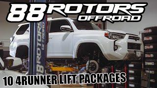 10-PACK OF TOYOTA 4RUNNER LIFT PACKAGES WITH SUSPENSION LIFTS