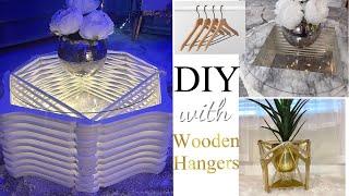 DIY UNIQUE PROJECTS USING HANGERS! Wooden Hanger DIY