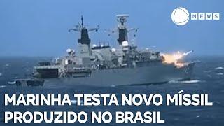 Marinha testa novo míssil antinavio produzido no Brasil