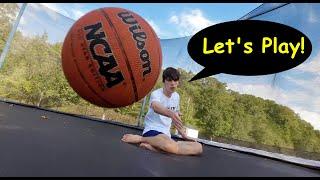 Trampoline Basketball: No Biting or Pinching!