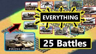 Prism Tanks Vs EVERYTHING - Red Alert 2 (Tanks)