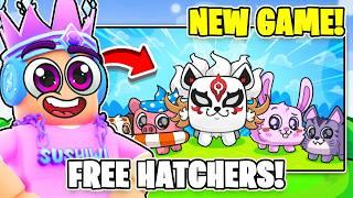 THE DEVS OF FREE HATCHERS RELEASED A NEW GAME IN ROBLOX PET HATCHERS!