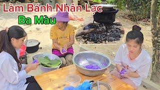 Em Hoa Lên Rừng Hái Lá Chuối Về Nhà Phơi Để Làm Bánh Ba Màu