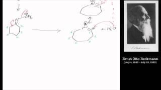 The Beckmann rearrangement:  Reaction mechanism chemistry tutorial.