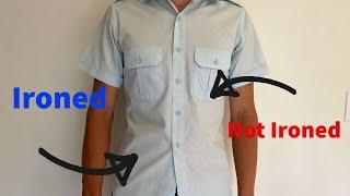 Ironing video (how to iron you air cadet shirt and pants)
