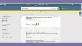 Primo article search video