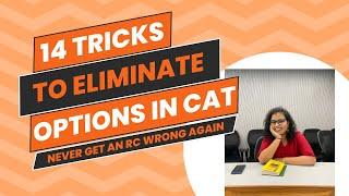 CAT 100%iler shares How to ELIMINATE Options in CAT | Improve VARC Score | How to get 99%ile in CAT