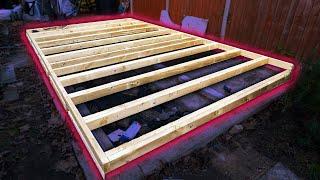 Shed Build Part 2 - Floor framing & insulation