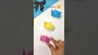 Paper crown tutorial #papercrown #crown #craftvideos #howtomakepapercraft #papercraftathome #craft