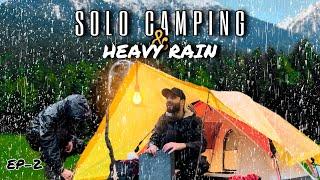 Solo Night Camping In Heavy Rain || Kashmir Ep-2 || The Umar