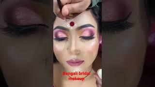 #short बंगाली ब्राइडल मेकअप लुक ||Bengali bridal makeup look||Youtube#short