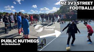 INSANE Nutmeg Challenge at Christchurch Street Football Youth Cup! 3v3 + I got nutmegged?