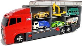 12 Types Tomica Cars  Tomica opening and put in big Okatazuke convoy