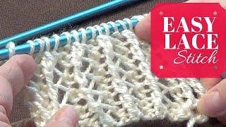 Easy Lace Stitch | One Row Repeat