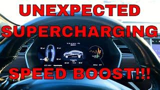 Old Tesla Gets Supercharging Speed Boost!