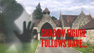 OLD CEMETERY - DAVE SPOTS DARK SHADOW FOLLOWING HIM