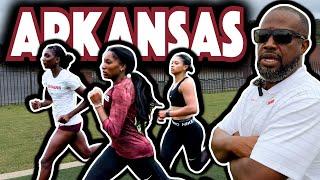 Fall Training 10x300m ft. NCAA Champions Arkansas Women