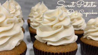 HOW TO MAKE | SWEET POTATO PIE CUPCAKES | CREAM CHEESE FROSTING