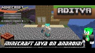 Minecraft Java on Android! • Mastered YT Aditya | Pojav Launcher | Minecraft Java Edition