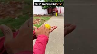 one bowling swing #crickets ger in swing bowling #shorts tenish boll off spin boll bowling tips