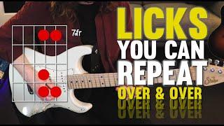 Repetitive licks that will level up your blues! Guitar tutorial with TAB