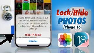 How To Lock Hidden Photos and Videos In iPhone 16 Pro Max!