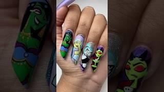  Lady Villains of #fairlyoddparents & #dannyphantom  #cartoonnailart #villain #halloweennails2024