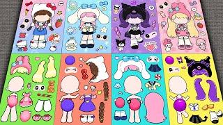 My Melody, Kuromi, Cinnamoroll, Hello Kitty are Pregnant  Real-life versions -  Sticker Book