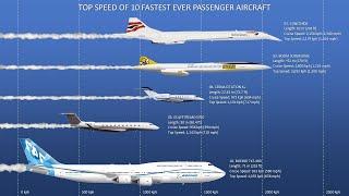 The Top 10 Fastest Passenger Aircraft ever