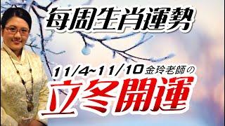 立冬開運｜2024生肖運勢週報｜11/4-11/10｜金玲老師（有字幕）