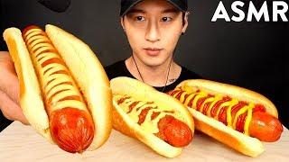 ASMR 7-ELEVEN CHEESY SPICY HOT DOG MUKBANG (No Talking) EATING SOUNDS | Zach Choi ASMR