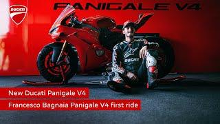 Francesco Bagnaia | New Panigale V4 | First Ride