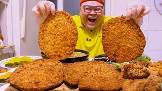 돈까스를 통으로 먹어버림ㅋㅋ푸파?!│30cm대왕돈까스 먹방 Mukbang Eatingshow [Monstrous Pork Cutlet, Udon]