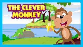 THE CLEVER MONKEY STORY | Bedtimes Story For Kids In English | Monkey And Crocodile Story For Kids