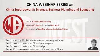 Your top 10 checklist to setup a company in China