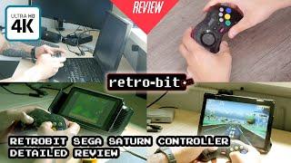 Retrobit Sega Saturn Wireless Controller Review and Testing with Multiple Devices