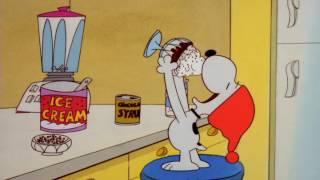 Snoopy Making Ice Cream