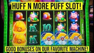 HUFF N MORE PUFF SLOT! TRYING OUR LUCK ON OUR FAVORITE MACHINE!