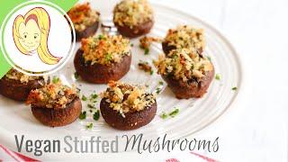 VEGAN Stuffed Mushrooms