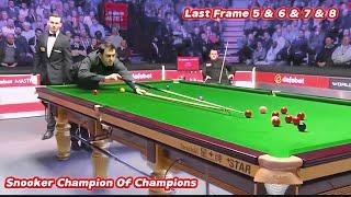 Snooker Champion Of Champions Ronnie O’Sullivan Vs Mark Allen ( Last Frame 5 & 6 & 7 & 8 )