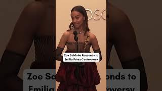 Zoe Saldaña Responds to Emilia Pérez Controversy at Oscars! | AA1G