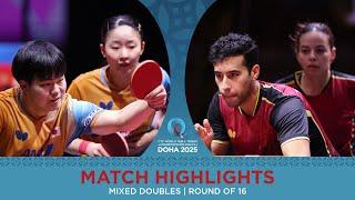 Matsushima/Harimoto vs Abdelaziz/Alhodaby | Match Highlights | #ITTFWorlds2025
