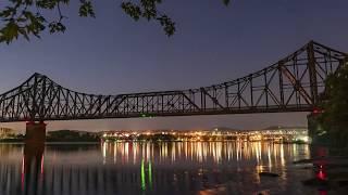 Monaca Beaver Bridge, PA a Time Lapse in 4k