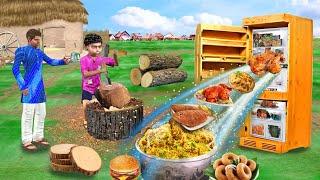 Garib Ka Magical Wooden Fridge जादुई फ्रिज Hindi Comedy Hindi Kahani Moral Stories New Funny Comedy