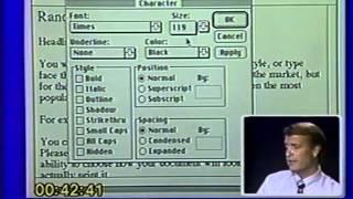 THE MOST BORING VIDEO EVER MADE (Microsoft Word tutorial, 1989)