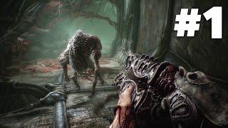 SCORN Gameplay Walkthrough Part 1 - CRANE PUZZLE