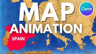 Canva Map Animation Tutorial From Beginner to Pro in Minutes