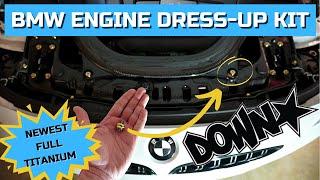 DOWNSTAR DRESS UP BOLTS FULL TITANIUM | PREMIUM ENGINE BAY UPGRADE FOR THE BMW M3