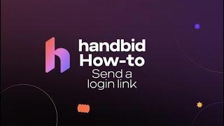 How to Send a Login Link via Text in Handbid | Handbid How-To