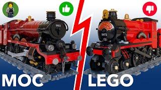 LEGO Hogwarts Express Comparison 2020  - MOC VS LEGO